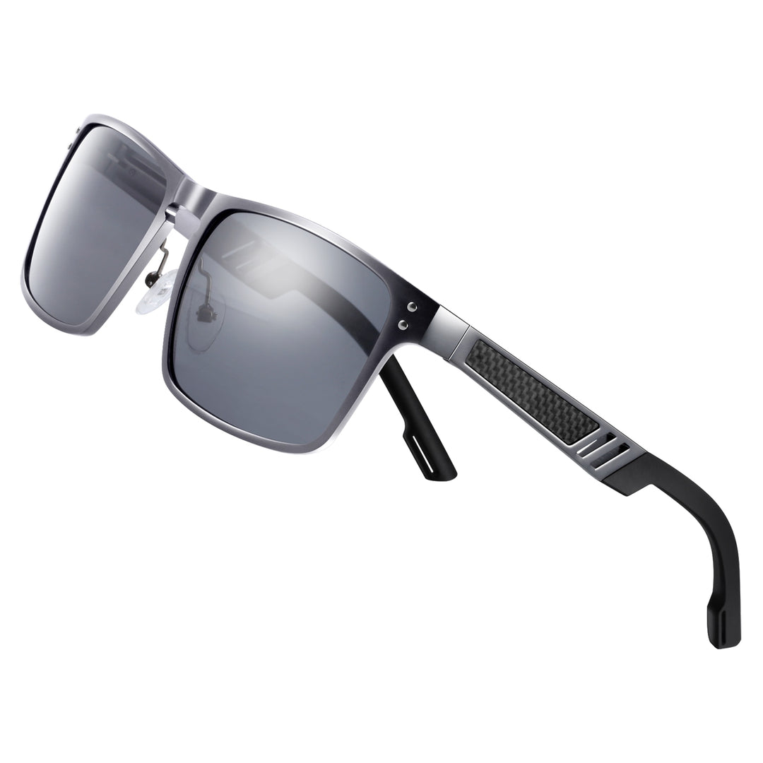 BARCUR Aluminium Magnesium Sunglasses Square Men Sunglasses Polarized Male Sun glasses Women  Sport Eyewear Oculos de sol - bertofonsi