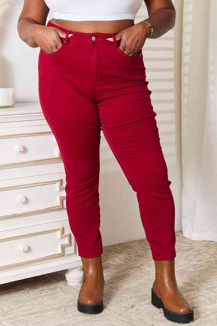 Judy Blue Full Size High Waist Tummy Control Skinny Jeans - bertofonsi