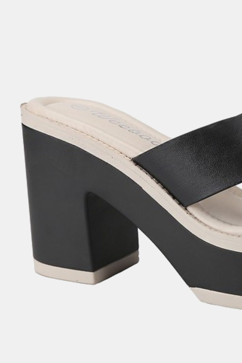 Weeboo Cherish The Moments Contrast Platform Sandals in Black - bertofonsi