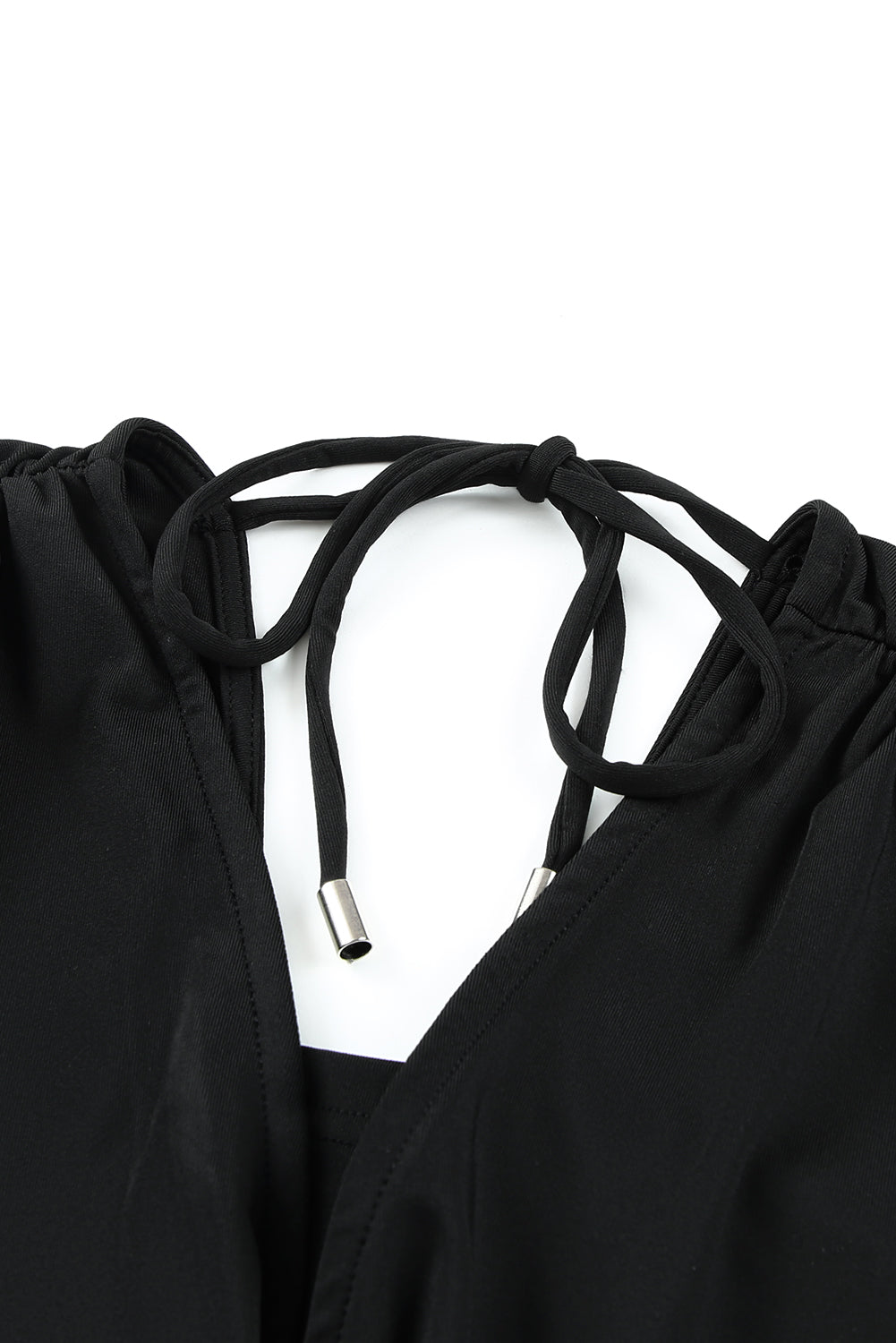 Tied Open Back Plunge Jumpsuit - bertofonsi